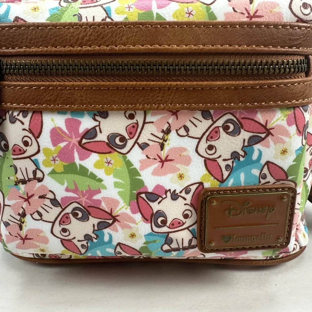 Loungefly Disney Moana Pua AOP OG Heart Logo Mini Backpack